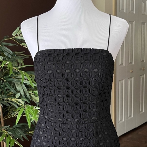 Banana Republic Black Spaghetti Strap Dress Size 2 - Picture 2 of 11